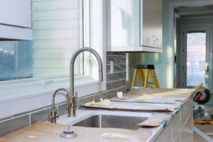 Kitchen being remodeled