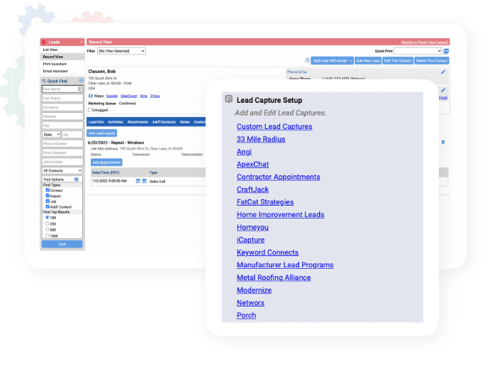 marketsharp custom lead capture screens